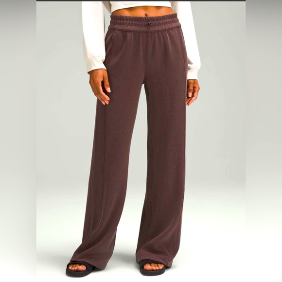 lululemon athletica Pants - lululemon athletica Wide-Leg Pants in Deep Brown